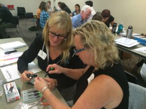 The training for teachers includes hands-on exercises that they can use with their students. These exercises are designed to stimulate creativity and problem-solving 